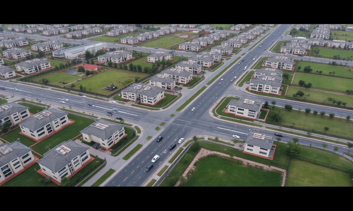 Aerial view of Citi Housing Peshawar