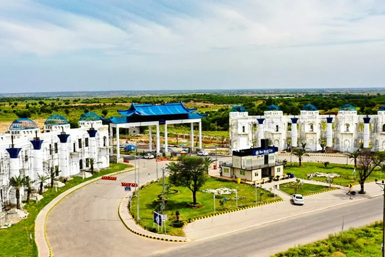 Aerial view of Blue World City – Islamabad
